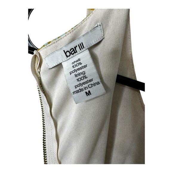 Bar III SNAKE PRINT mustard yellow mint green print maxi dress size medium - Picture 7 of 10